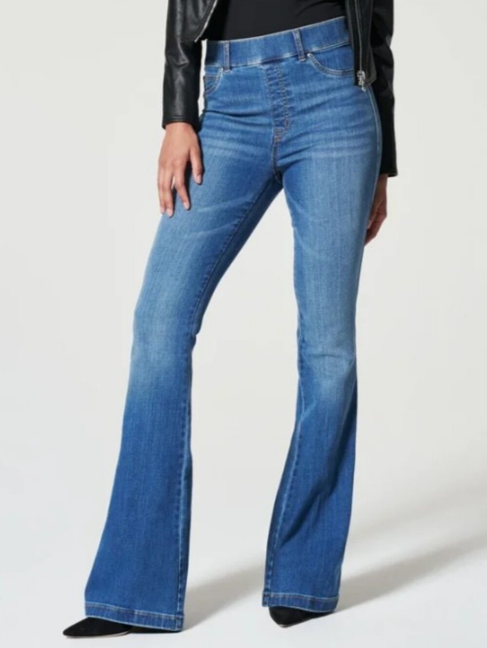 SPANX Flare Jeans In Vintage Indigo Sz XL Retail $148